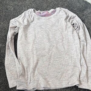 Lululemon Lightweight Long-Sleeve Tee - grey Speckled